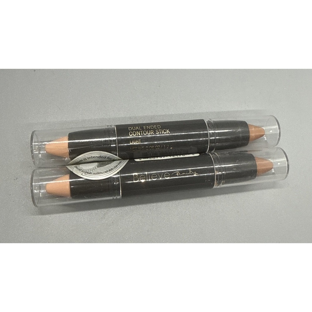 Believe Beauty Dual Ended Contour Stick, Light 2 Pack New And Sealed.